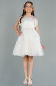 Robe de Soirée Enfants Courte Cappuccino ABK1707
