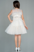 Robe de Soirée Enfants Courte Cappuccino ABK1707