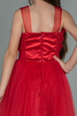 Robe de Soirée Enfants Longue Rouge ABU3032