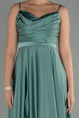 Robe de Soirée Longue Satin Turquoise ABU1601