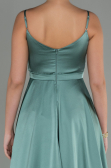 Robe de Soirée Longue Satin Turquoise ABU1601