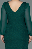 Robe Grande Taille Midi Émeraude ABK1726