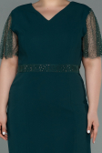 Robe Grande Taille Midi Émeraude ABK1338