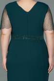 Robe Grande Taille Midi Émeraude ABK1338