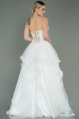 Robe de Soirée Longue Blanc ABU3082