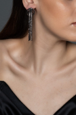 Boucle d'Oreille Noir UK554