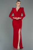 Robe De Soirée Longue Rouge ABU2804
