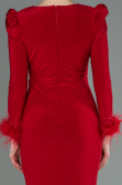 Robe De Soirée Longue Rouge ABU2804