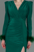 Robe de Soirée Longue Émeraude ABU2804