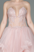 Robe de Soirée Longue Poudre ABU3082