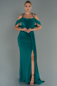 Robe de Soirée Longue Émeraude ABU3101