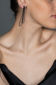 Boucle d'Oreille Noir UK560