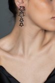 Boucle d'Oreille Noir UK570
