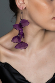 Boucle d'Oreille Violet UK575