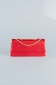 Sac de Soirée Luxe Satin Or-Rouge SH818