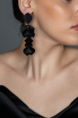 Boucle d'Oreille Noir UK573