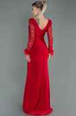 Robe de Soirée Longue Rouge ABU3008