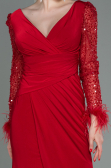 Robe de Soirée Longue Rouge ABU3008