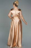 Robe De Soirée Grande Taille Satin Longue Or ABU2641