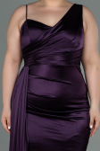 Robe Grande Taille Longue Violet ABU2932