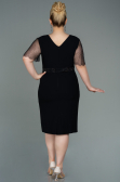 Robe Grande Taille Midi Noir ABK1338