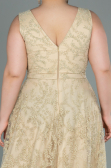 Robe de Soirée Grande Taille Longue Or ABU2537
