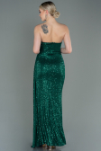 Robe de Soirée Longue Squameuse Émeraude ABU3134