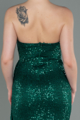 Robe de Soirée Longue Squameuse Émeraude ABU3134