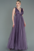 Robe de Soirée Longue Lavande ABU3135