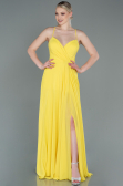 Robe de Soirée Longue Jaune ABU1305