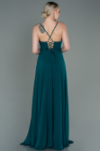 Robe de Soirée Longue Émeraude ABU1305