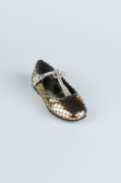 Chaussure D’enfant A motifs Or HR185