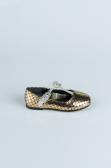 Chaussure D’enfant A motifs Or HR185