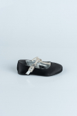 Chaussure D’enfant Satin Noir HR185