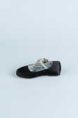 Chaussure D’enfant Satin Noir HR185