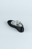 Chaussure D’enfant Satin Noir HR185