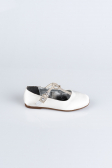 Chaussure D’enfant Satin Blanc HR185