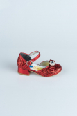 Chaussure D’enfant Squameuse Rouge HR002