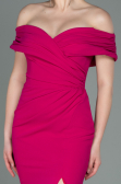Robe de Soirée Longue Fushia ABU3156