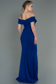 Robe de Soirée Longue Bleu Saxe ABU3156