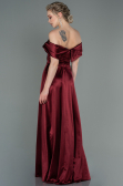 Robe de Soirée Longue Rouge Bordeaux ABU3157