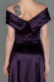 Robe de Soirée Longue Violet Foncé ABU3157
