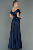 Robe de Soirée Longue Bleu Marine ABU3157