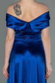 Robe de Soirée Longue Bleu Saxe ABU3157