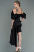 Robe de Cérémonie Courte Satin Noir ABK1773