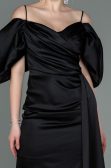 Robe de Cérémonie Courte Satin Noir ABK1773
