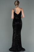 Robe Queue de Poisson Longue Noir ABU892