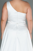 Robe Grande Taille Longue Blanc ABU3171