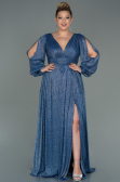 Robe de Soirée Grande Taille Longue Indigo ABU3154