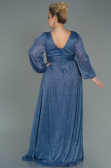 Robe de Soirée Grande Taille Longue Indigo ABU3154